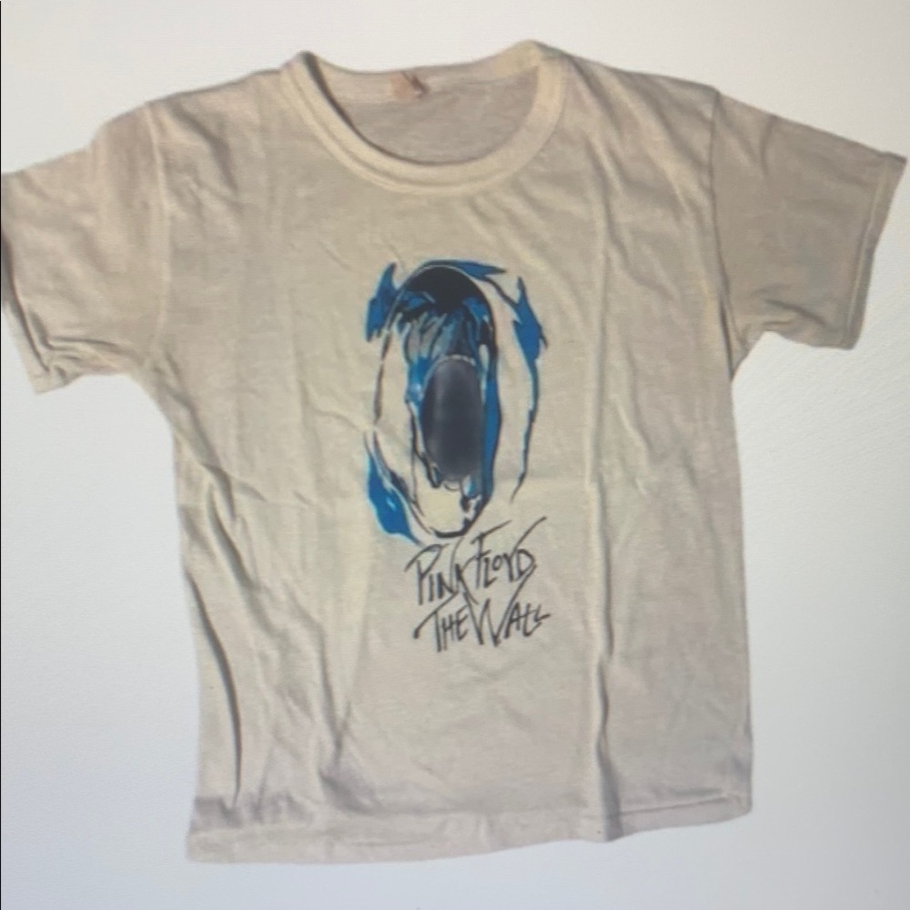 Pink Floyd The Wall Women's Tee - Cream and Blue